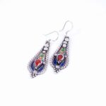 Handmade_Authentic_Berber_Enamel_Silver_Earrings