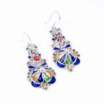 Amazigh_Sousse_Kabyle_earrings_Silver_Enamel_With_Coral_Beads
