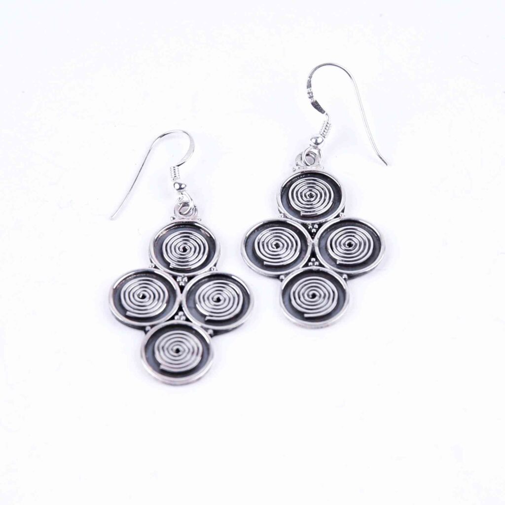 Silver_Swirl_Long_Dangle_Earrings