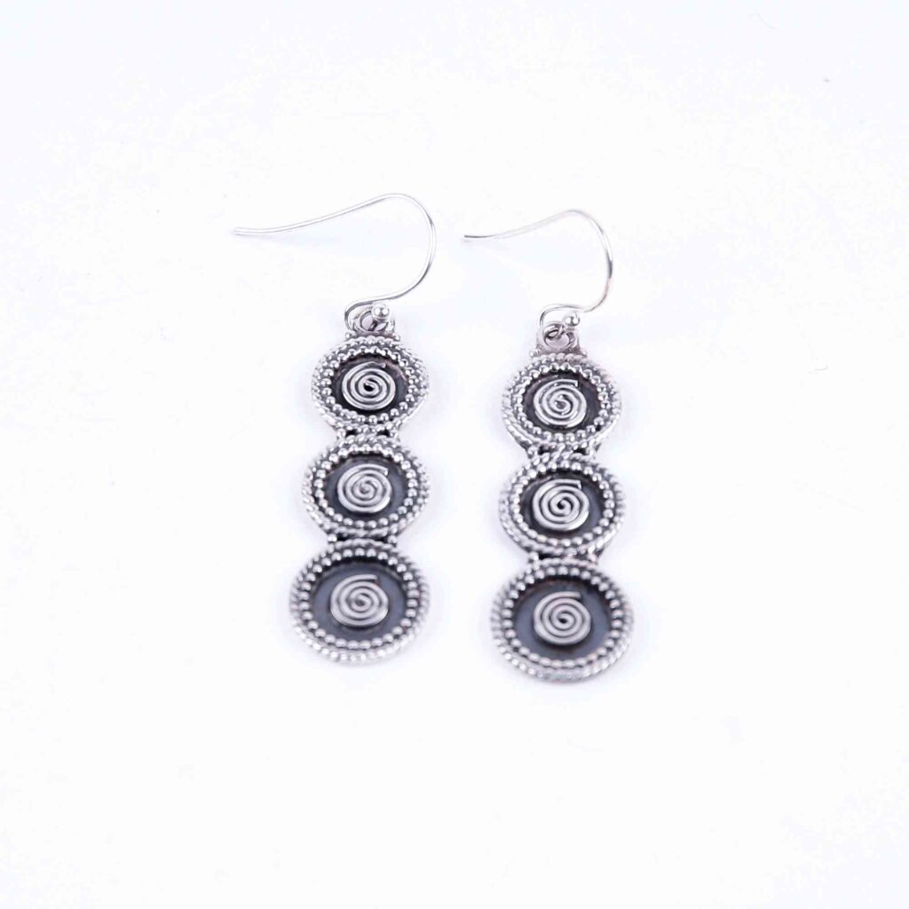 Silver_Double_Spiral_Earrings_Moroccan