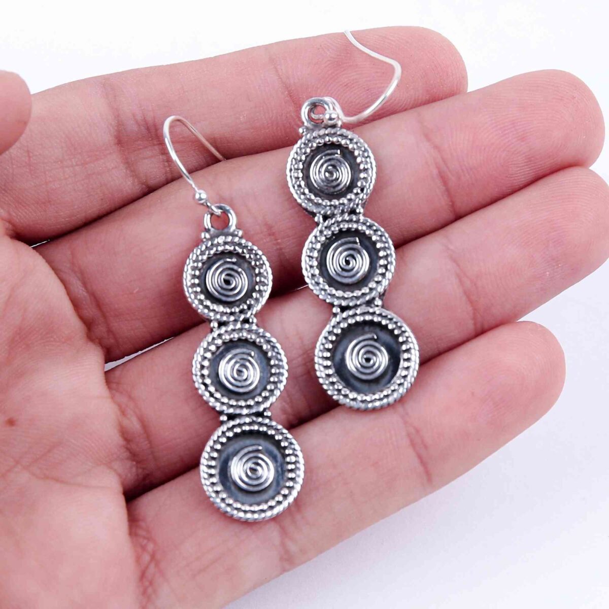 Silver_Double_Spiral_Earrings_Moroccan
