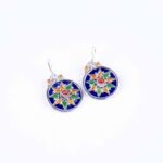 Amazigh_Sousse_Kabyle_earrings_Silver_Enamel_With_Coral_Beads