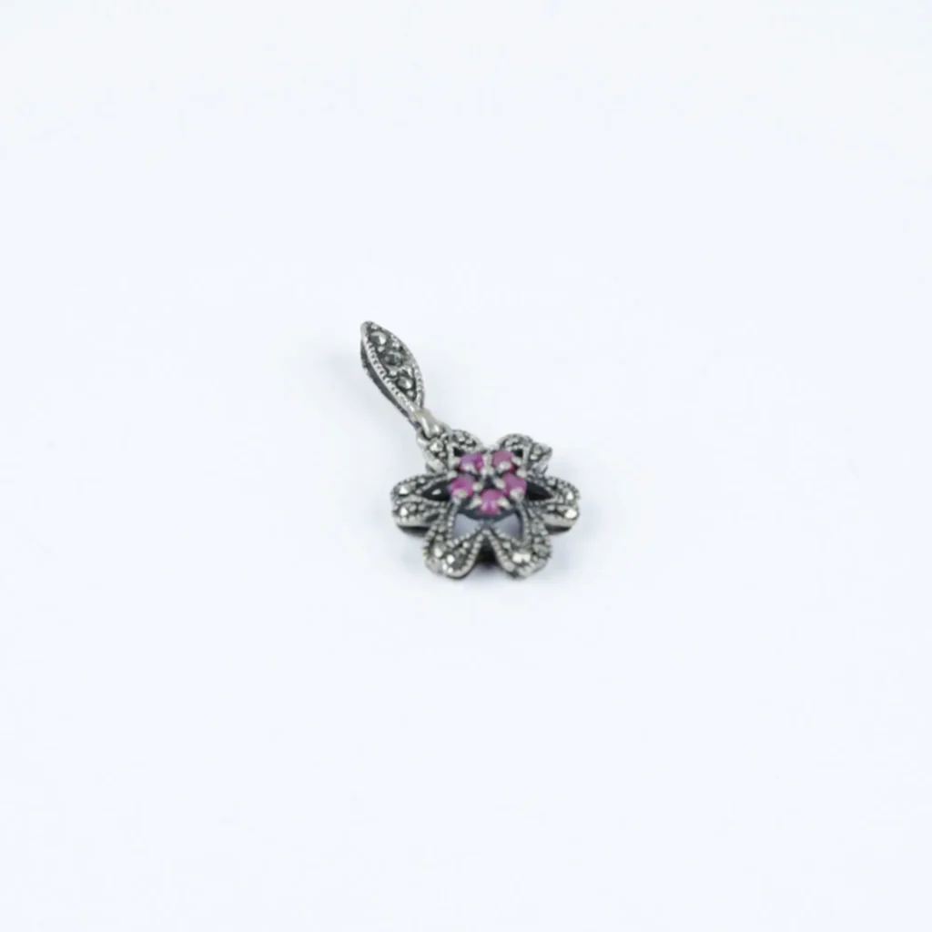 Marcasite-Silver-Pendant