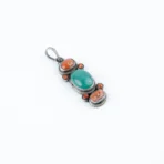 Tibetan-Turquoise-Coral-Pendant