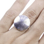 Moroccan Ring, Ring Spiral Silver Sterling 925 Size Band Jewelry Swirl Solid Design Swirled