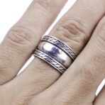 Moroccan Ring, Bali Ring Simple Rings Sterling Silver Sizes Band New 925 Polished Wide Style