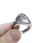 Moroccan Ring, Bali Ring Simple Rings Sterling Silver Sizes Band New 925 Polished Wide Style