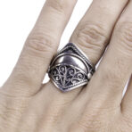 Moroccan Ring, Bali Ring Simple Rings Sterling Silver Sizes Band New 925 Polished Wide Style