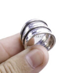 Moroccan Ring, Bali Ring Simple Rings Sterling Silver Sizes Band New 925 Polished Wide Style