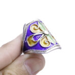 Moroccan enamel Ring, 925 sterling silver Ring, Berber Ring, Kabyle Ring, multi-color ring