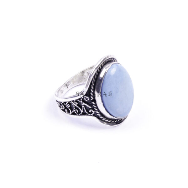 Moroccan Ring, 925 Sterling Silver Real Sleeping Beauty Turquoise Laurel Ring