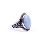 Moroccan Ring, 925 Sterling Silver Real Sleeping Beauty Turquoise Laurel Ring