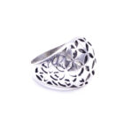 Moroccan Ring, 925 Sterling Silver Vintage Wicker Ring