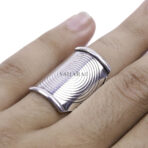 Moroccan Ring, Ring Spiral Silver Sterling 925 Size Band Jewelry Swirl Solid Design Swirled