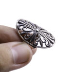 Moroccan Ring, 925 Sterling Silver Vintage Ornate Floral Oxidized Ring