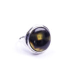 Moroccan Ring, 925 Sterling Silver Vintage Real Black Onyx Gemstone Ring.