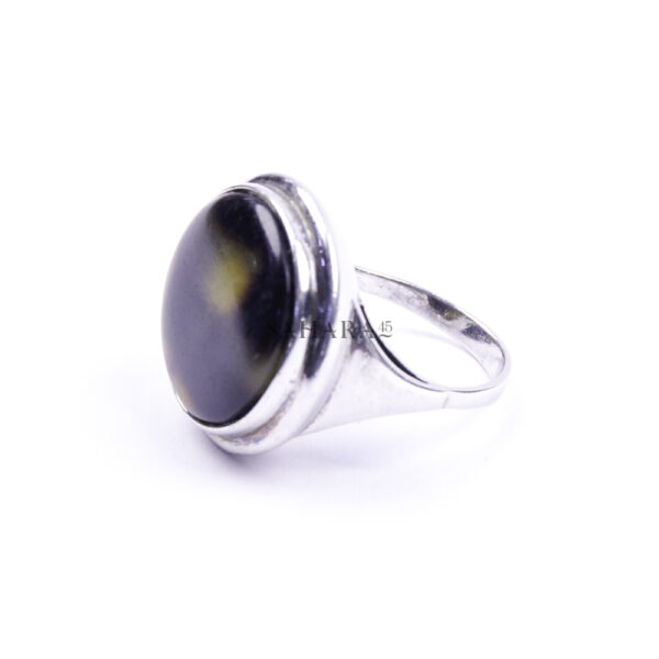 Moroccan Ring, 925 Sterling Silver Vintage Real Black Onyx Gemstone Ring.