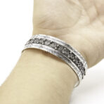 Moroccan Bracelet, Bracelet Engraved Sterling Silver Cuff, Bracelet Cuff Handmade Bracelet