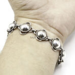 Celtic Circle Bracelet Link,Handmade Bracelet, 925 Sterling Silver