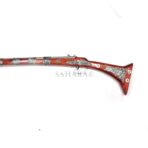 Moroccan gun Berber Rifle Handmade Engraved Wooden Gun with Exquisite Silver