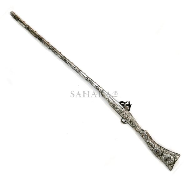 Vintage Moroccan Gun Decorative Bone white Art Design Authentic Handmade