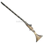 Vintage Moroccan Gun Decorative Bone Brown Art Design Authentic Handmade
