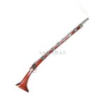 Moroccan gun Berber Rifle Handmade Engraved Wooden Gun with Exquisite Silver