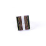 Tuareg Ring, Rectangular Ring Ebony Wood, Nordic Gold Handmade Vintage Copper Ring.