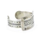 Moroccan Bracelet Engraved Sterling Silver Cuff, Bracelet Cuff Handmade Bracelet