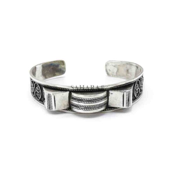 Moroccan Bracelet Carved Cuff, Bracelet Cuff Handmade Bracelet, 925 Sterling Silver