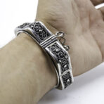 Moroccan Bracelet Sterling Silver Bangles, Bracelet Bangles Handmade Bracelet