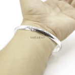 Moroccan Bracelet Engraved Sterling Silver Bangle, Handmade Bracelet Bangle