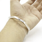 Bracelet Simple Hollow Bangle, Bracelet Handmade Bracelet, 925 Sterling Silver