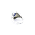 Moroccan Ring Real Turquoise & Marcasite Gemstone Ring Handmade 925 Sterling Silver
