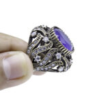 Turkish Ring, Handmade Women's Ruby Ring, 925 Sterling Silver, Turkish Ottoman Ruby Ring, Ladies Ring