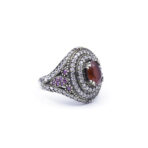 Ruby Ring, Handmade Women's Ring, Turkish Handmade Ring, Ottoman Ring, 925 Sterling Silver