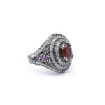 Ruby Ring, Handmade Women's Ring, Turkish Handmade Ring, Ottoman Ring, 925 Sterling Silver