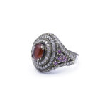 Ruby Ring, Handmade Women's Ring, Turkish Handmade Ring, Ottoman Ring, 925 Sterling Silver