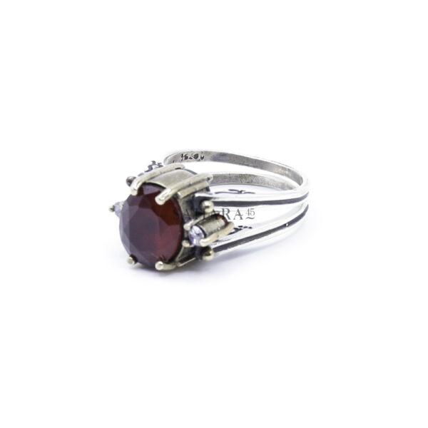 Ruby Ladies Ring, Alexandrite Ladies Ring, Two Stone Ladies Ring, Handmade Women Ring, Reversible Ring, 925 Sterling Silver