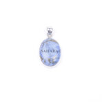 Natural Blue Copper Turquoise Pendant, 925 Sterling Silver, Gemstone Pendant, Handmade Pendant