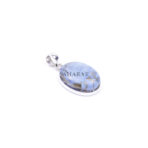 Natural Blue Copper Turquoise Pendant, 925 Sterling Silver, Gemstone Pendant, Handmade Pendant