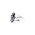 925 Sterling Silver Moroccan Ring Vintage Real Black Onyx Gemstone Ring