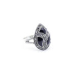 925 Sterling Silver Moroccan Ring Vintage Real Black Onyx Gemstone Ring