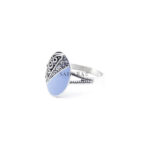 925 Sterling Silver Moroccan Ring Vintage Real Turquoise Gemstone Ring