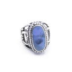 Turquoise Ring, Oval Gemstone Ring, Moroccan Tribal Jewelry, Handmade Turquoise Jewelry, 925 Sterling Silver 