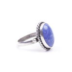 Sodalite Gemstone Oval Stone, Handmade Ring, Sodalite Women Ring, Artisan Jewelry, 925 Sterling Silver