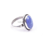 Sodalite Gemstone Oval Stone, Handmade Ring, Sodalite Women Ring, Artisan Jewelry, 925 Sterling Silver