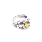 Citrine Gemstone Solitaire Ring Antique Ethnic Tribal Moroccan Ring 925 Sterling Silver