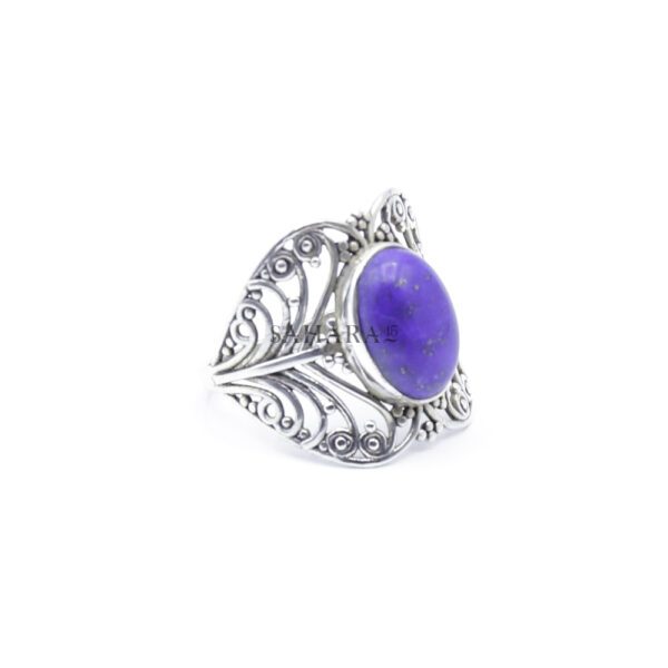 Lapis lazuli Ring Gemstone Ring, Moroccan Tribal Jewelry, Lapis Lazuli Jewelry, Handmade Ring, 925 Sterling Silver
