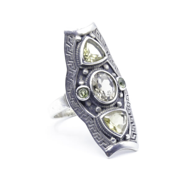 Peridot Gemstone Green Stone, Handmade Ring, Woman's peridot Ring, Artisan Jewelry, 925 Sterling Silver